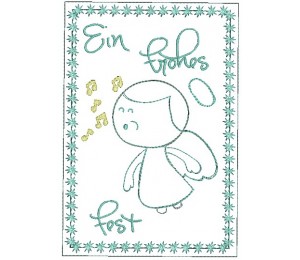 ITH Postkarte Little Angels - Frohes Fest